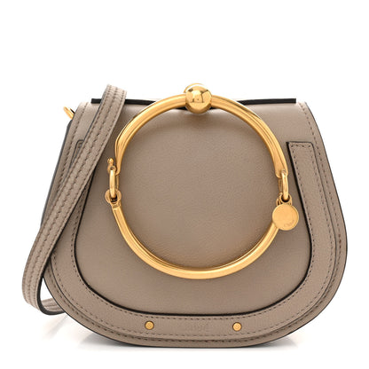 Chloe Calfskin Suede Small Nile Bracelet Bag Motty Grey 1 of 15