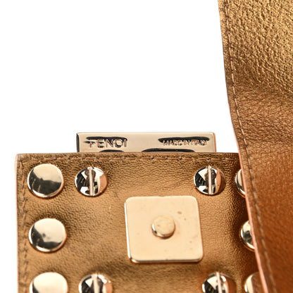 Fendi Calfskin Stud Baguette Brown 8 of 14