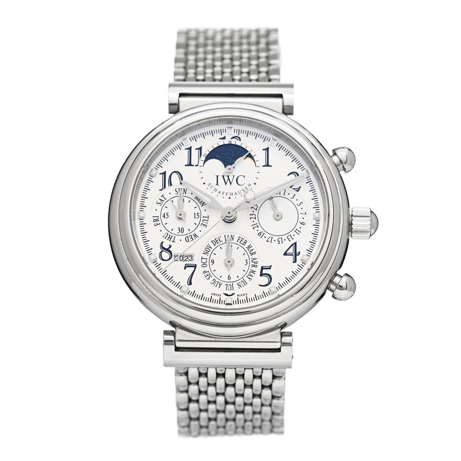 IWC Stainless Steel 41mm Da Vinci Perpetual Calendar Automatic Watch IW375803 1 of 4