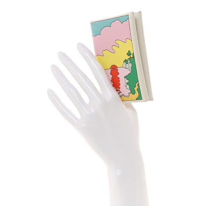 Hermes Swift Le Lever Printed Calvi Duo Card Case White Multicolor 2 of 7
