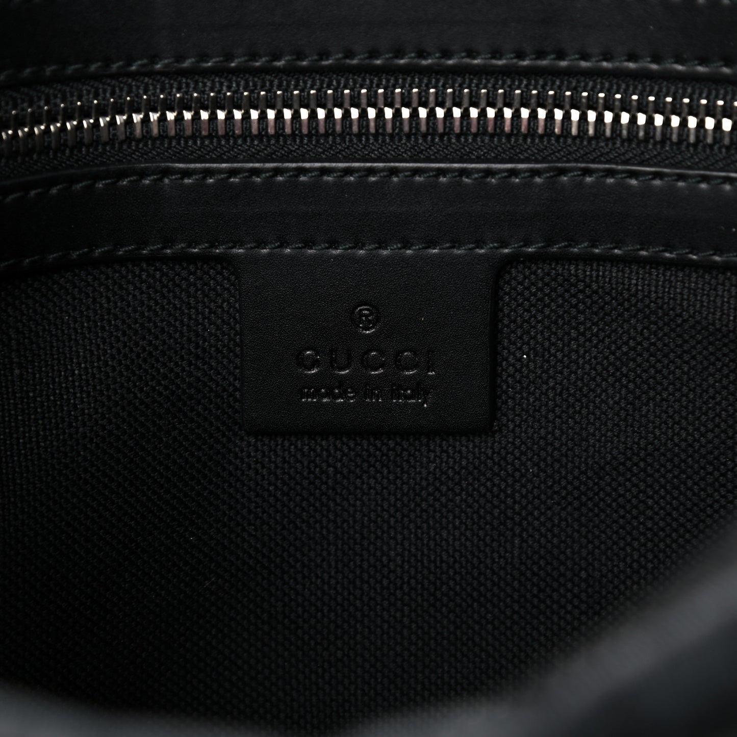 Soft GG Supreme Monogram Web Belt Bag Black Grey