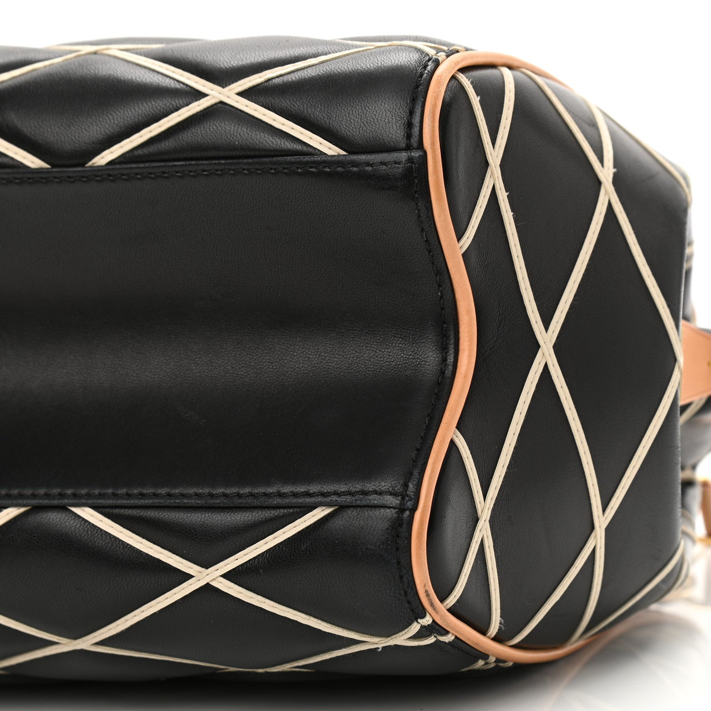 Lambskin Malletage Doc PM Black Natural
