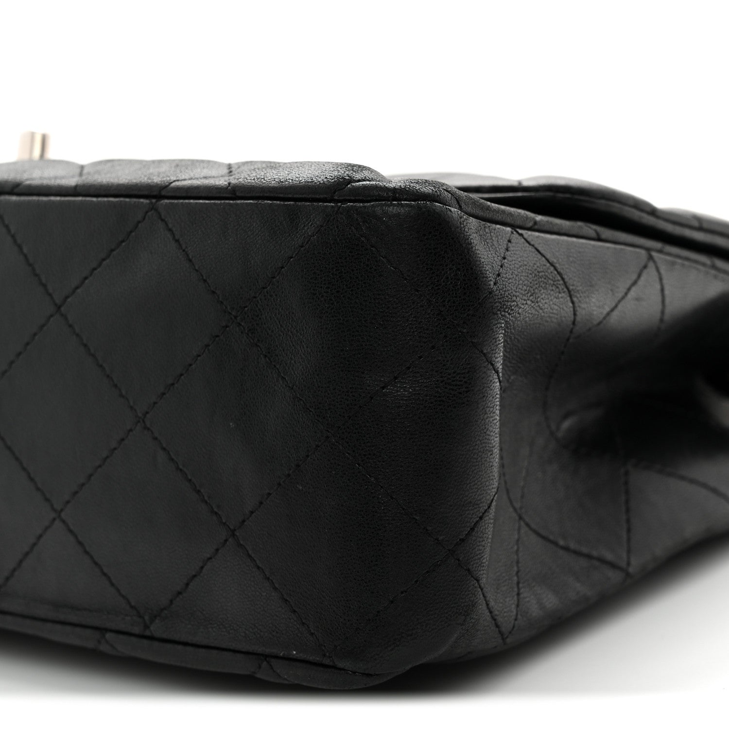 Chanel Lambskin Quilted Jumbo Single Flap Black 10 of 12