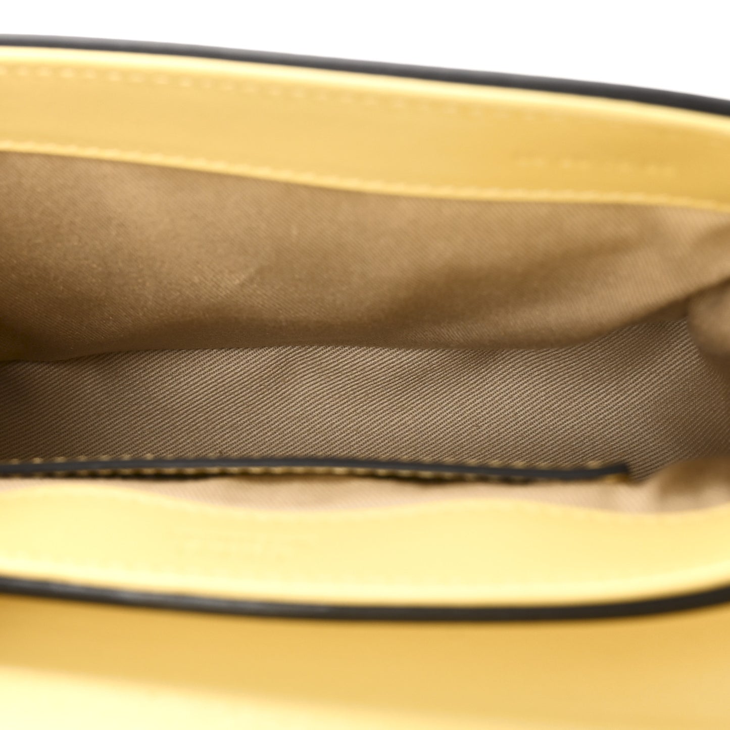 Calfskin Mini C Double Carry Yellow White Beige
