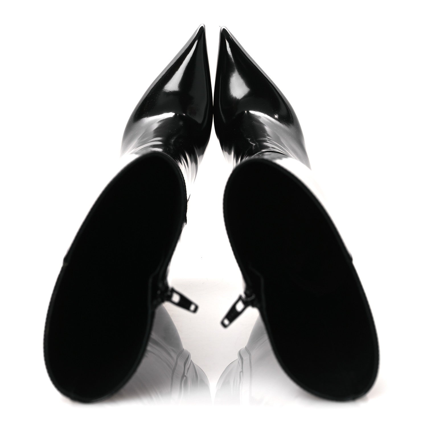 Saint Laurent Vitello Marilyn Raven 110 Buba Knee High Boots 37 Black 2 of 10