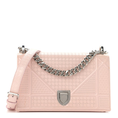 Christian Dior Patent Micro-Cannage Small Diorama Flap Bag Rose 1 of 16