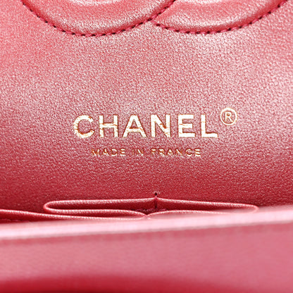 Chanel Iridescent Caviar Quilted Medium Double Flap Pink 6 of 10