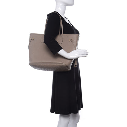 Louis Vuitton Empreinte Monogram Giant Neverfull MM Tourterelle 2 of 9