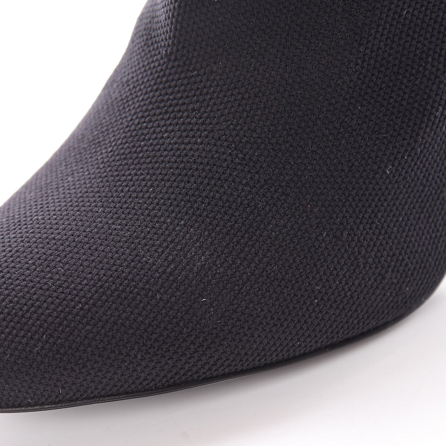 Stretch Fabric LV Black Heart Sock Ankle Boots 37.5 Black