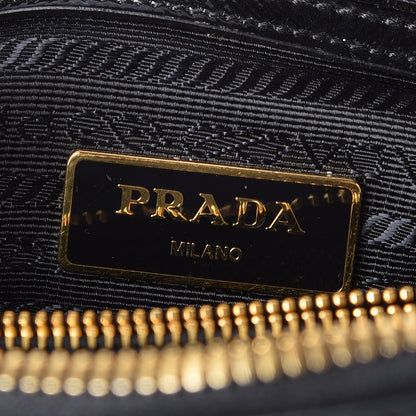 Prada Saffiano Vernice Small Promenade Tote Black 6 of 9