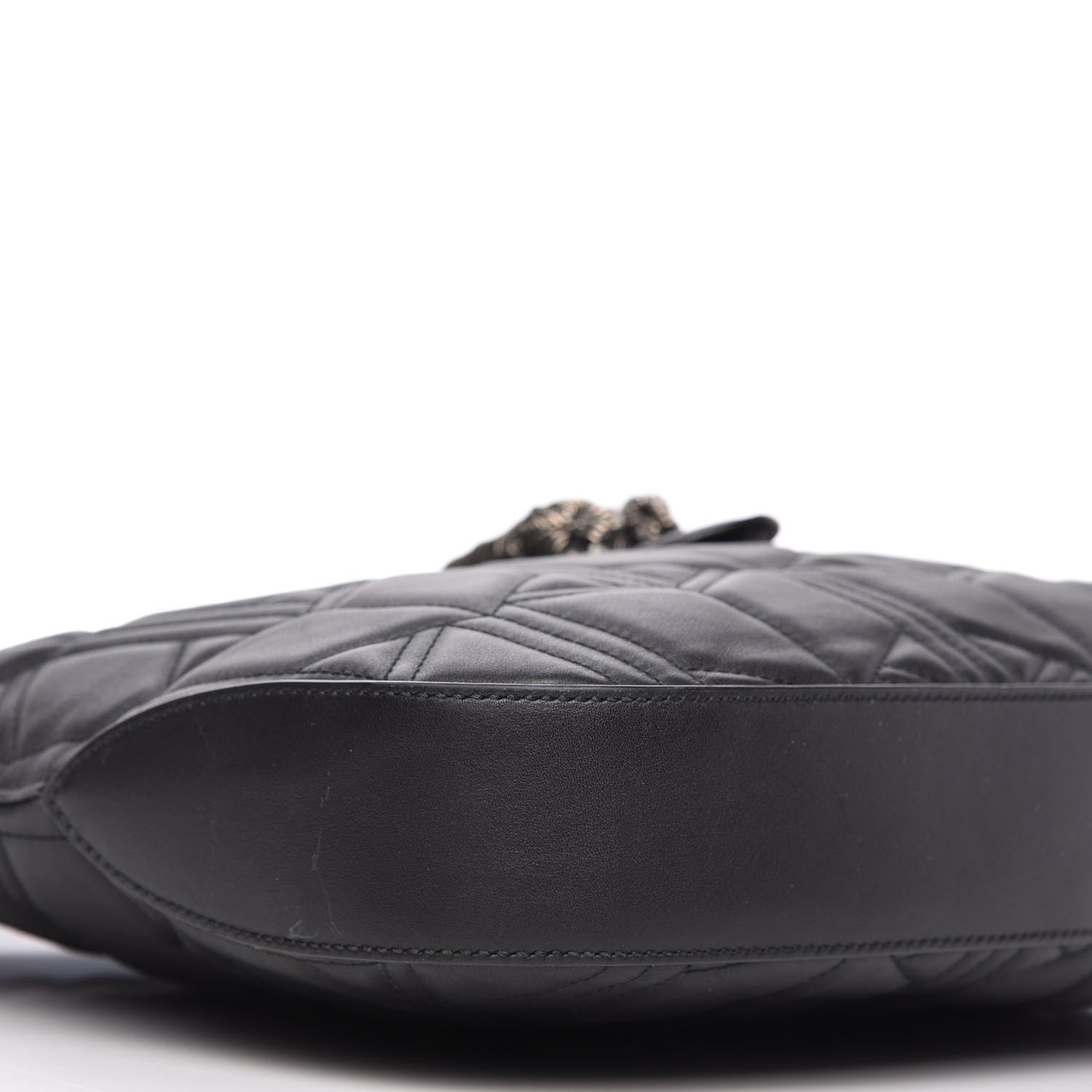 Gucci Calfskin Web Quilted Medium Dionysus Hobo Black 6 of 11