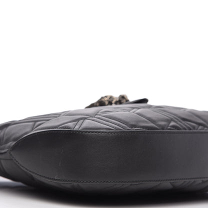 Gucci Calfskin Web Quilted Medium Dionysus Hobo Black 6 of 11