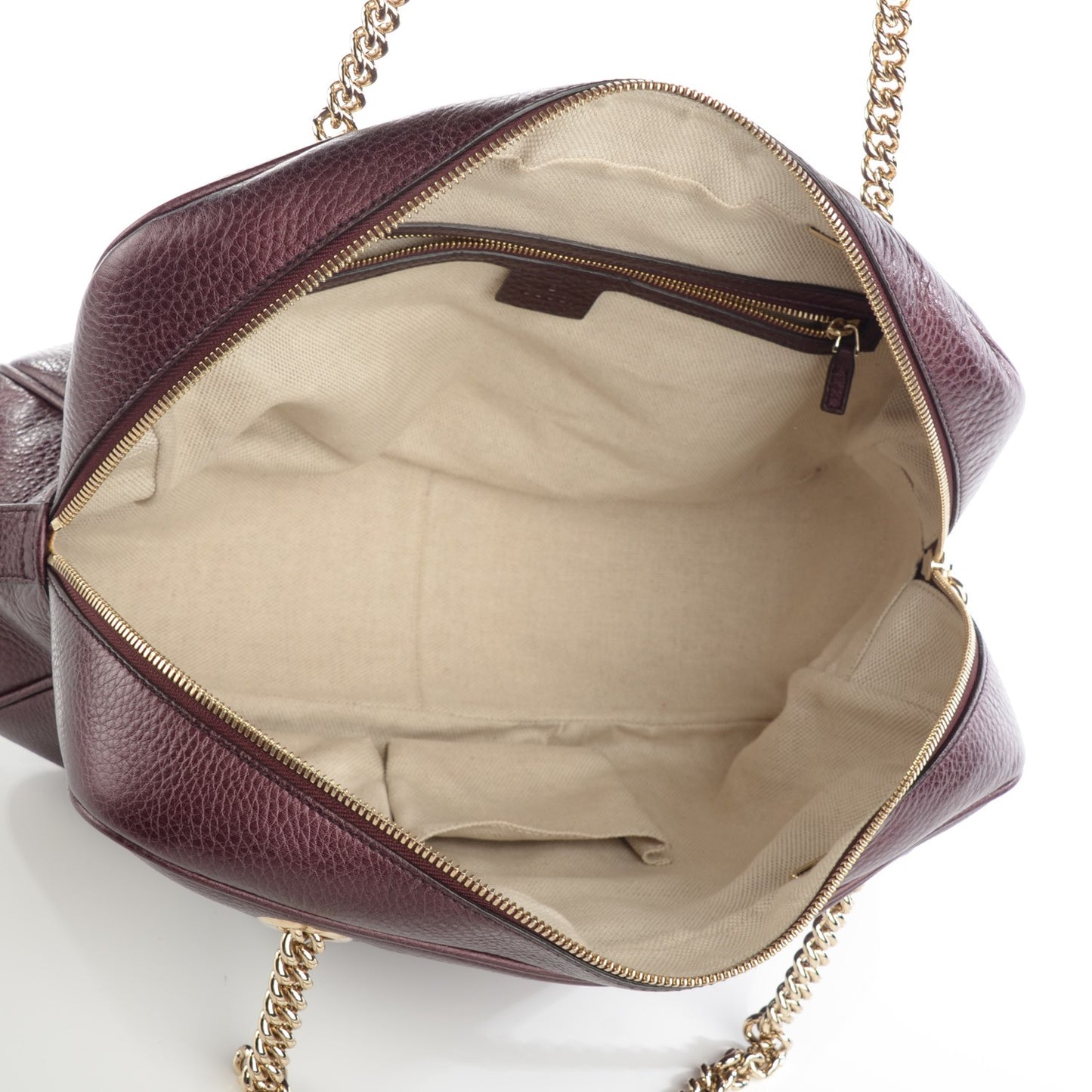 Metallic Cellarius Calfskin Medium Soho Bowler Classic Burgundy