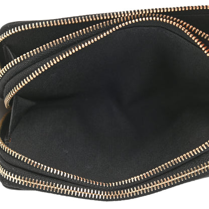 Chanel Bullskin Strass Studded Zip Around Phone Holder Black 5 of 8