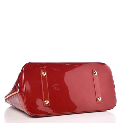 Louis Vuitton Vernis Alma MM Pomme D'Amour 4 of 13