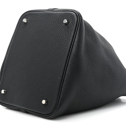 Hermes Taurillon Clemence Picotin Lock 22 MM Black 9 of 14