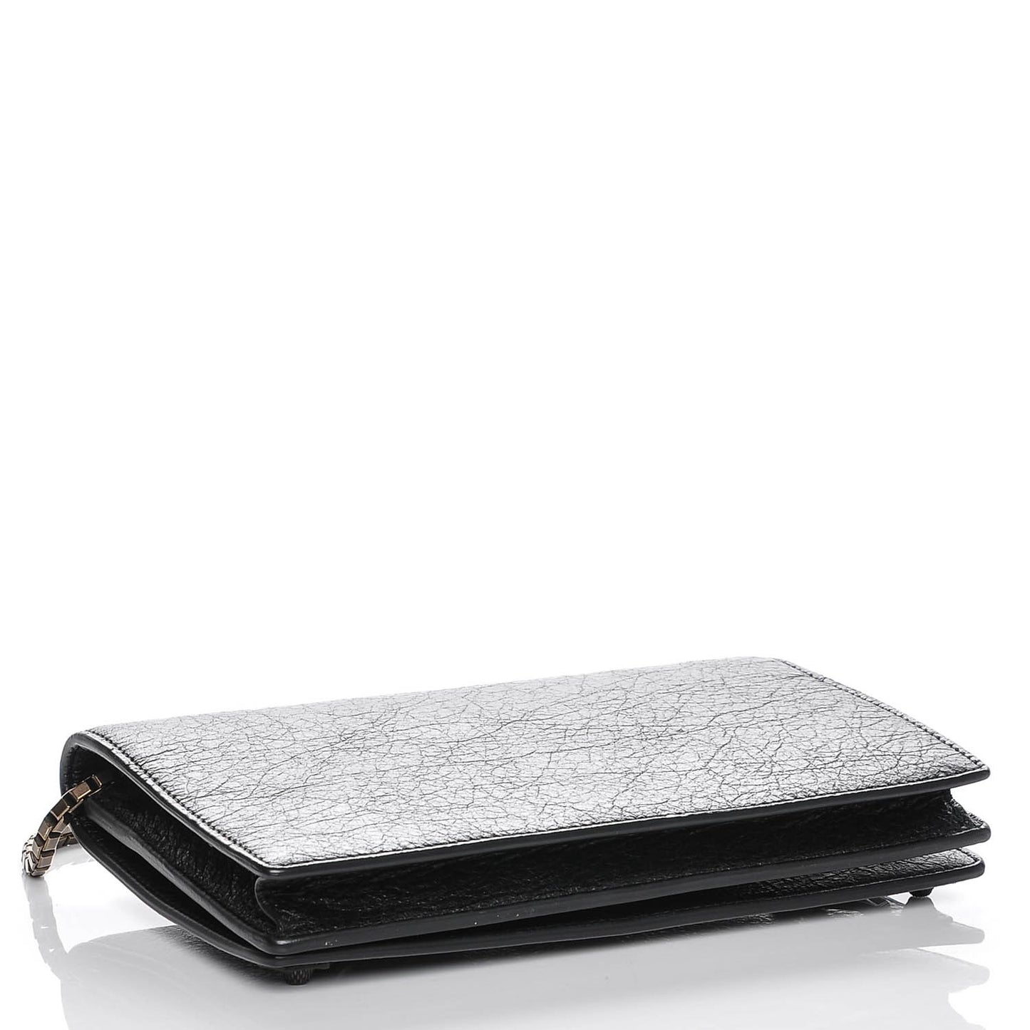 Agneau Giant Brass Wallet On Chain Black
