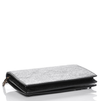 Balenciaga Agneau Giant Brass Wallet On Chain Black 4 of 6