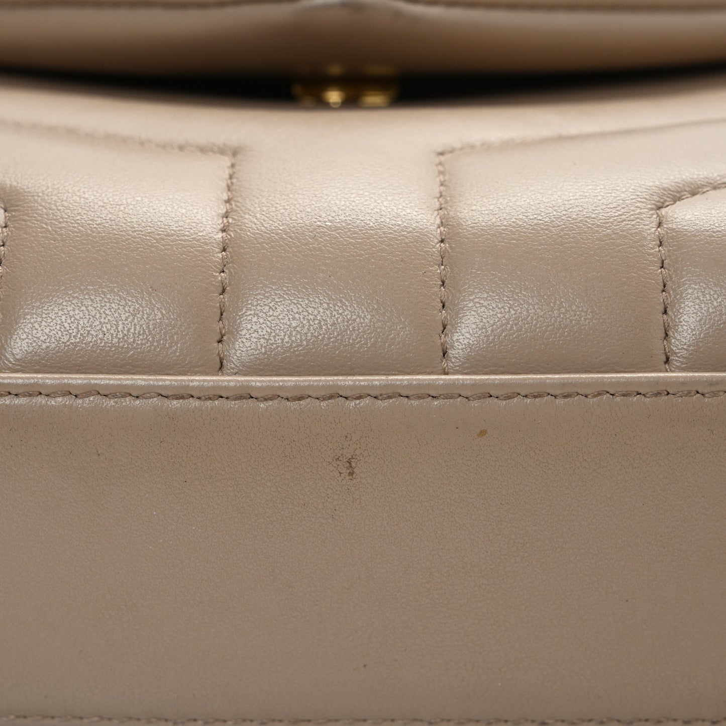 Calfskin Y Quilted Monogram Toy Loulou Crossbody Bag Dark Beige