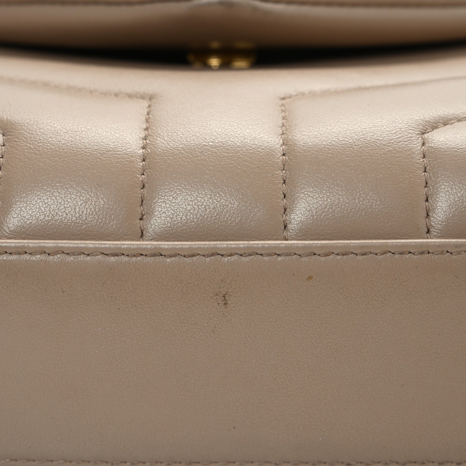 Saint Laurent Calfskin Y Quilted Monogram Toy Loulou Crossbody Bag Dark Beige 13 of 15