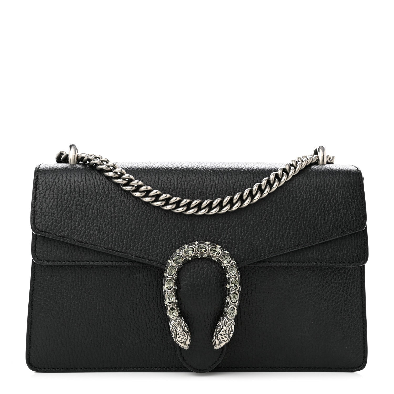 Gucci Pebbled Calfskin Small Dionysus Shoulder Bag Black 1 of 13