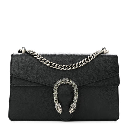 Gucci Pebbled Calfskin Small Dionysus Shoulder Bag Black 1 of 13