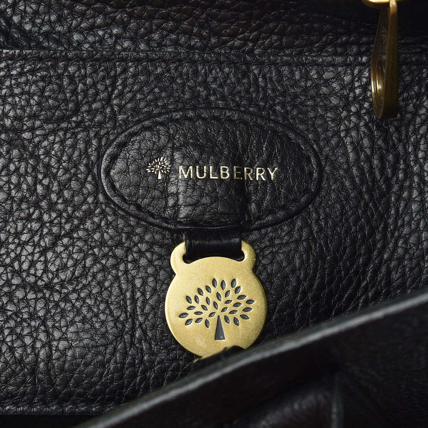 Natural Leather Small Bayswater Black