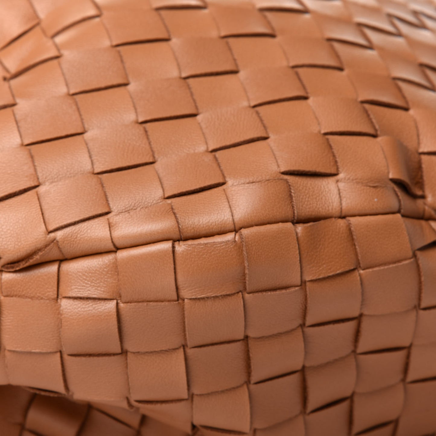 Nappa Intrecciato Medium Jodie Caramel