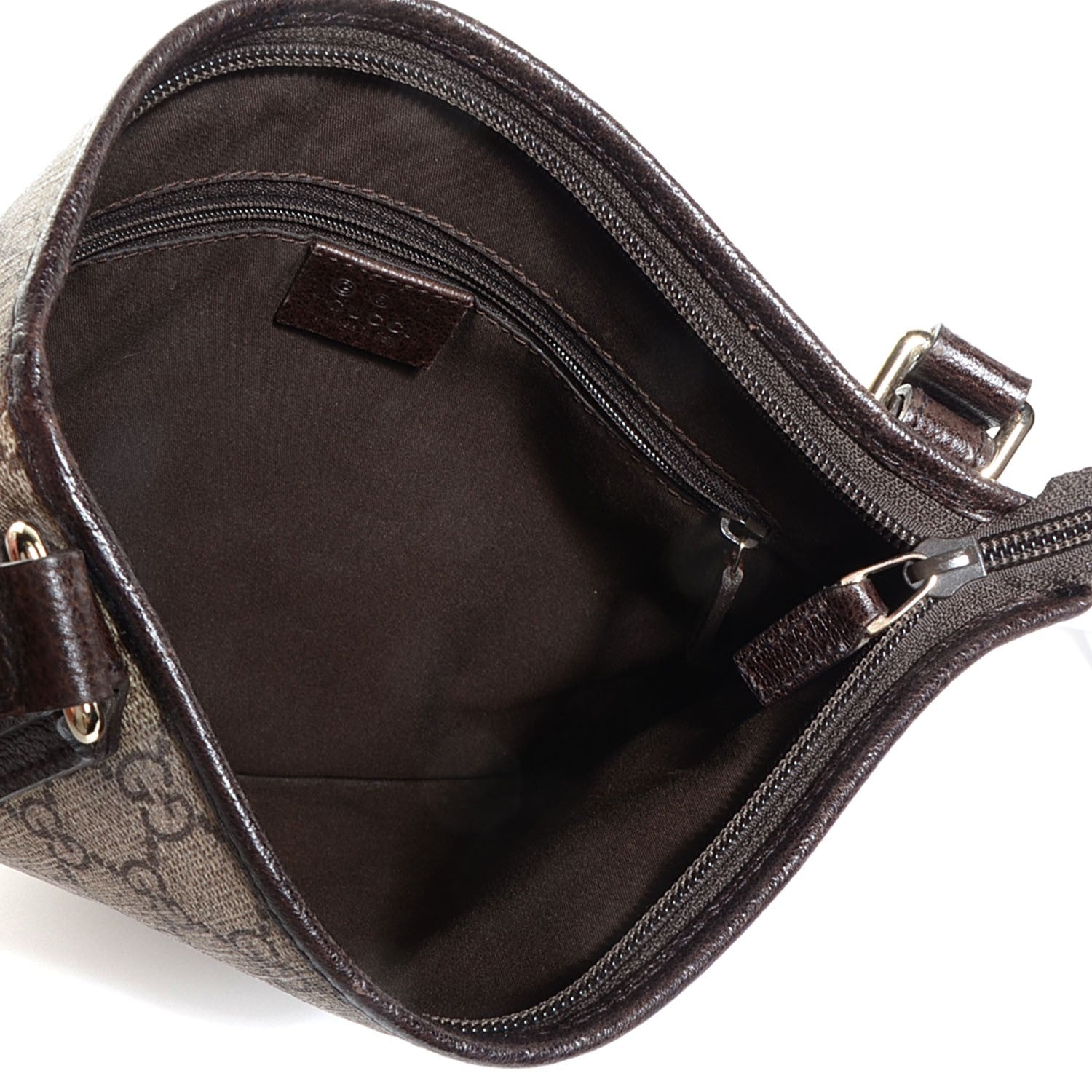 Gucci GG Plus Monogram Flat Messenger Beige Dark Brown 5 of 7