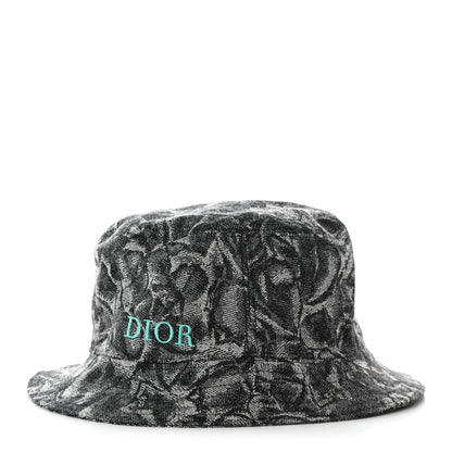 Christian Dior Cotton Jardin Floral Bucket Hat L Blue 1 of 10