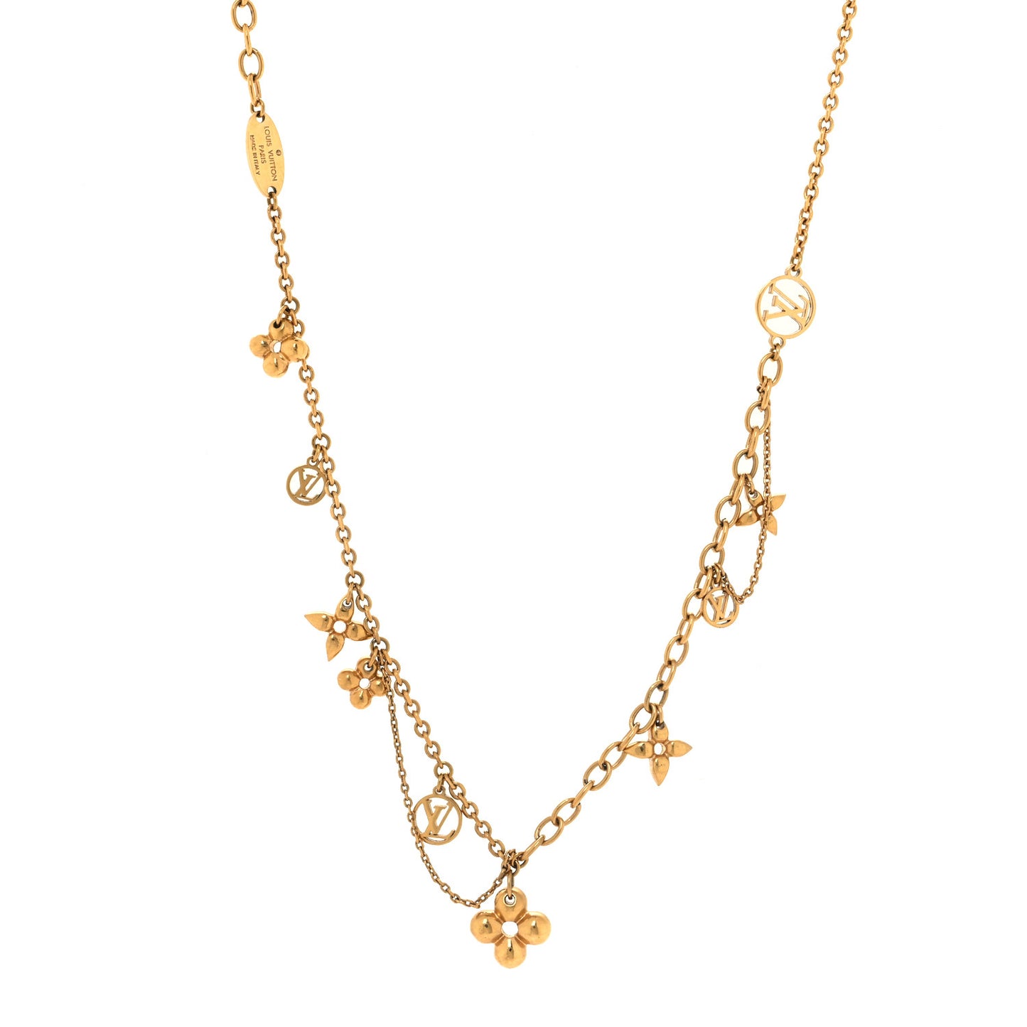Metal Blooming Supple Necklace Gold