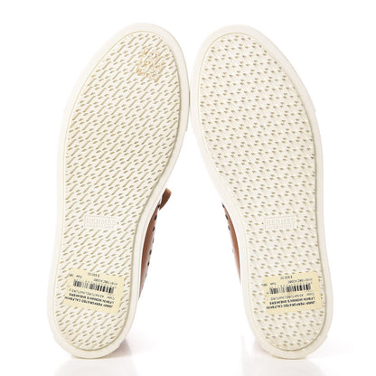 Hermes Calfskin Perforated Jimmy High Top Sneakers 38 Naturel 5 of 9