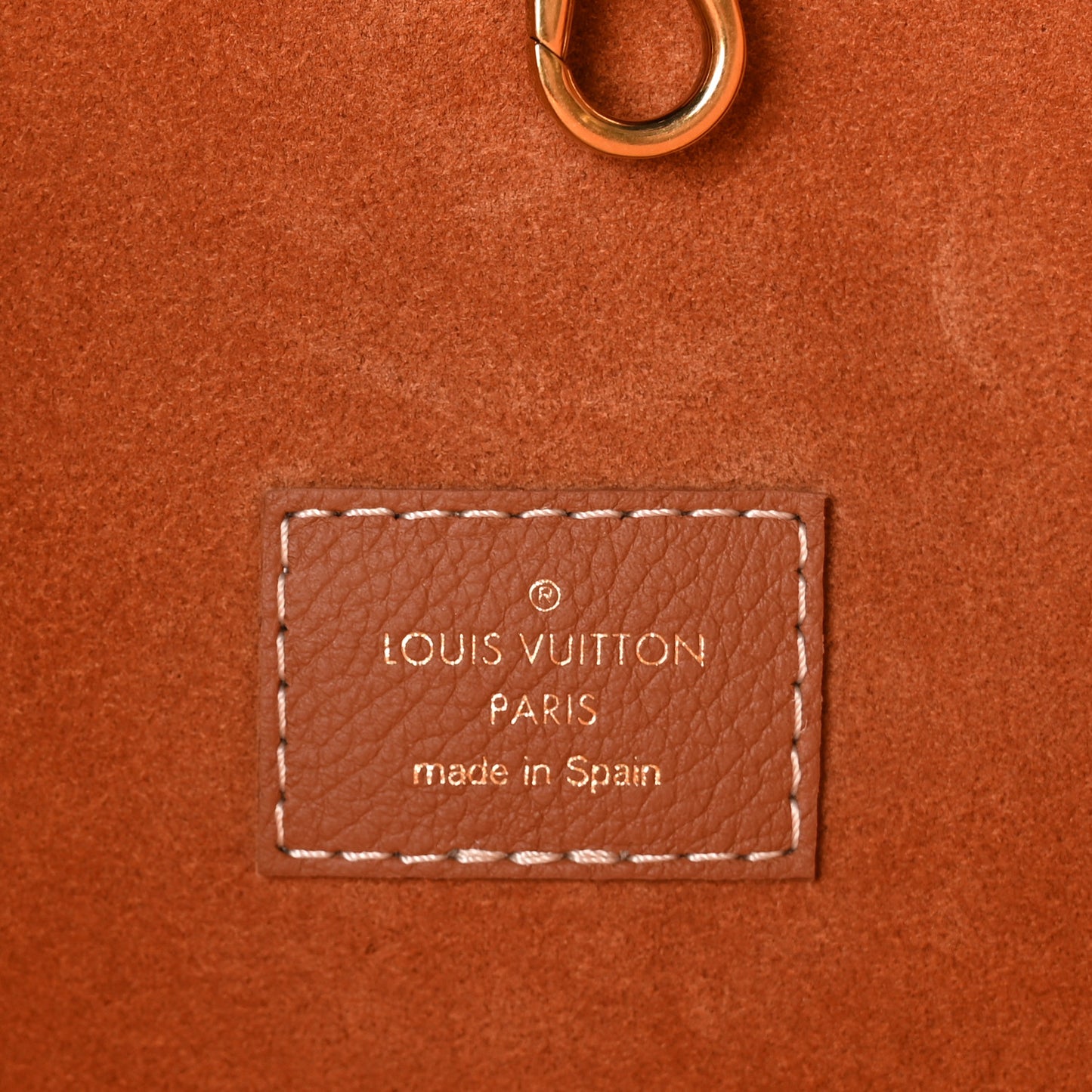 Grained Calfskin Low Key Hobo MM Cognac