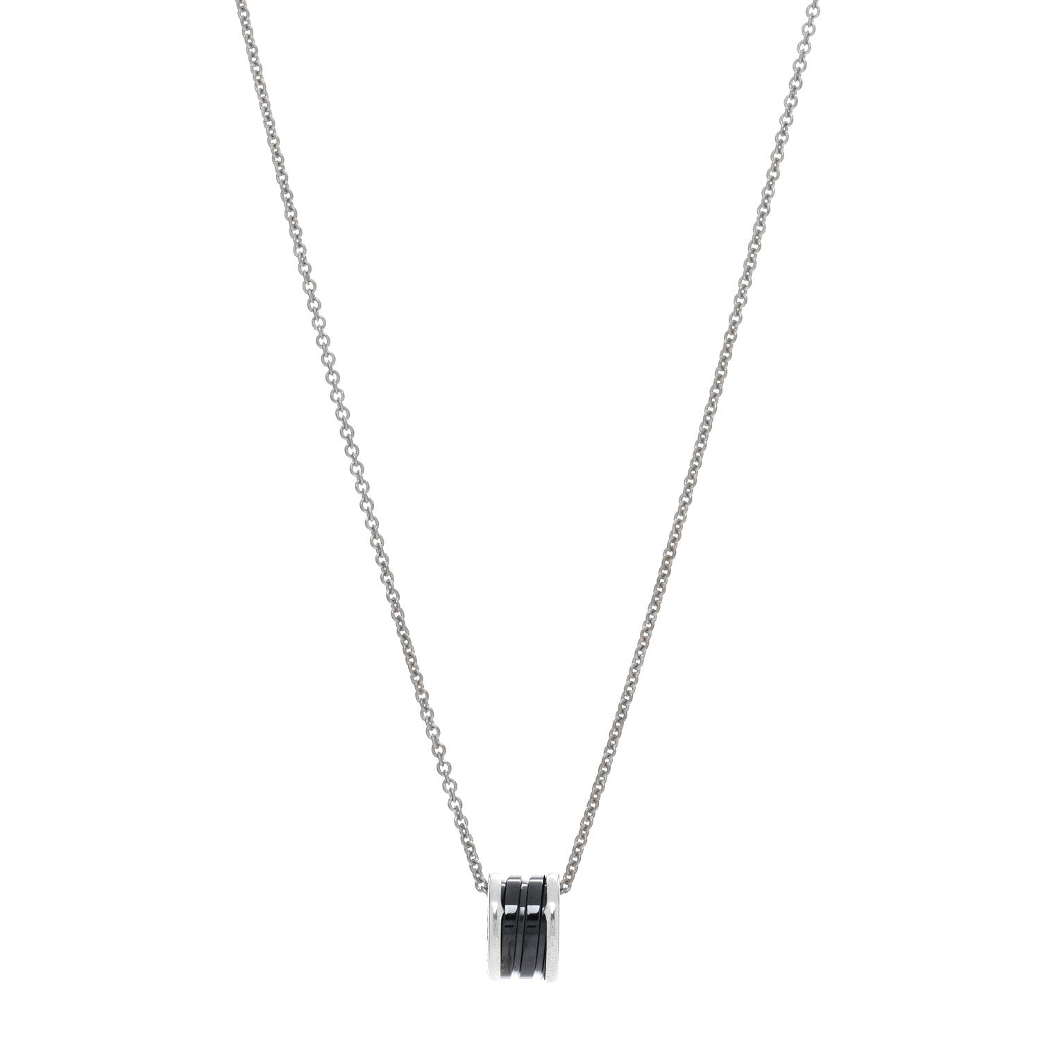 Bulgari Sterling Silver Ceramic Save The Children Pendant Necklace 1 of 4