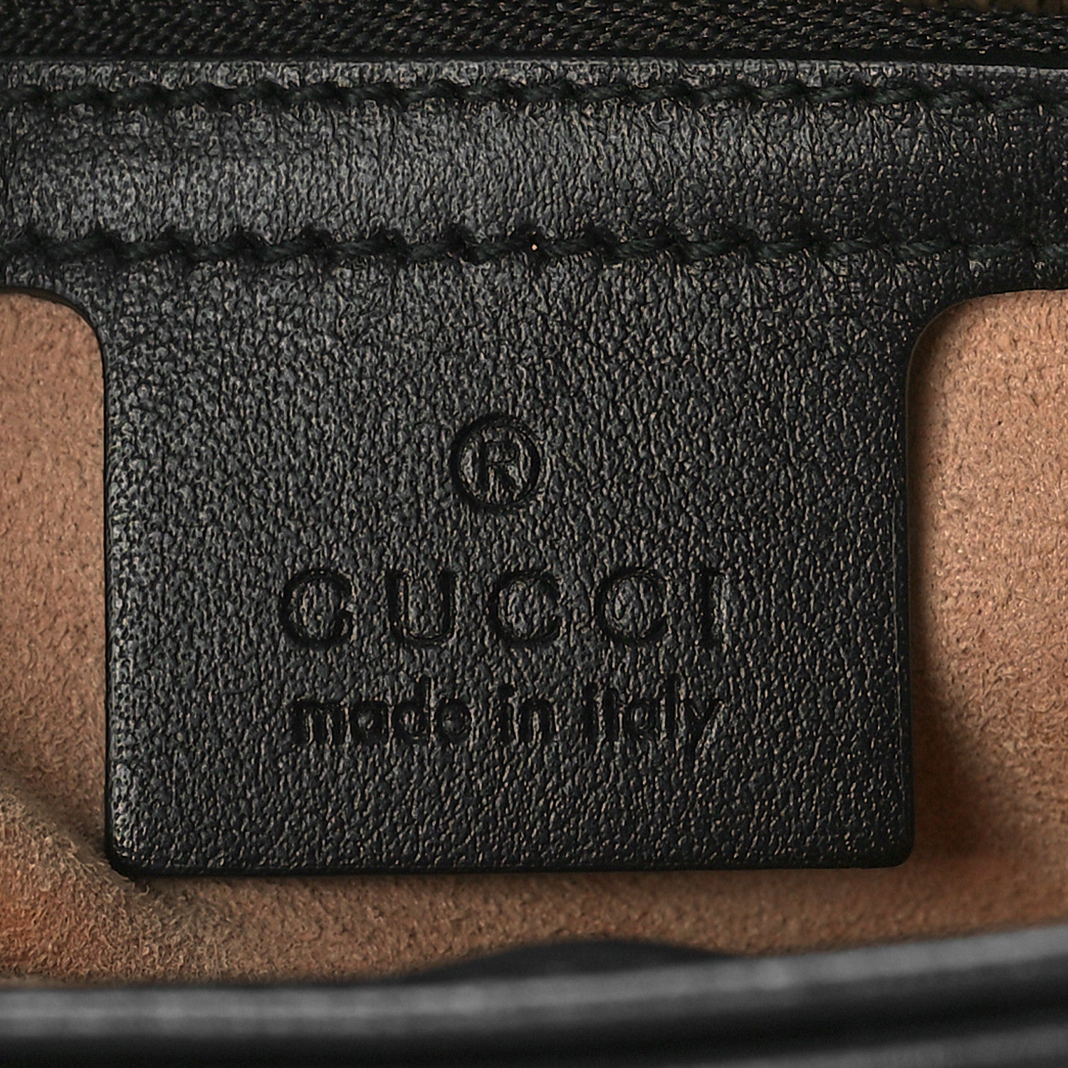 Gucci Calfskin Matelasse Medium GG Marmont Top Handle Shoulder Bag Black 6 of 11