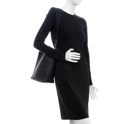Celine Soft Grained Calfskin Small Sangle Bucket Bag Black 2 of 8