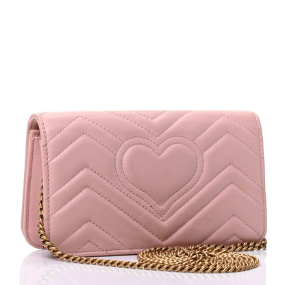 Gucci Calfskin Matelasse GG Marmont Mini Bag Perfect Pink 2 of 4