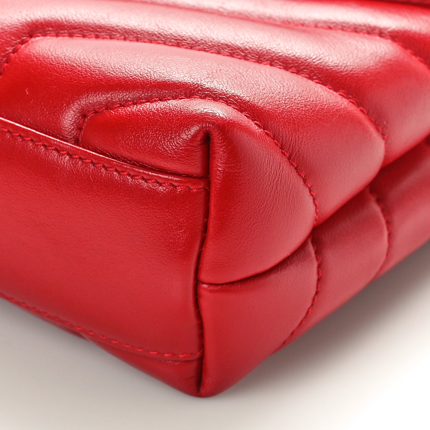 Calfskin Y Quilted Monogram Toy Loulou Crossbody Bag Rouge Eros