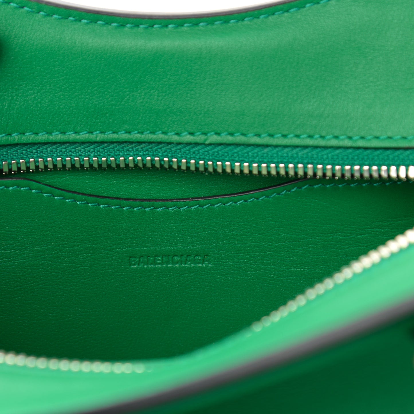 Smooth Calfskin Neo Classic Silver Hardware Mini City Grass Green