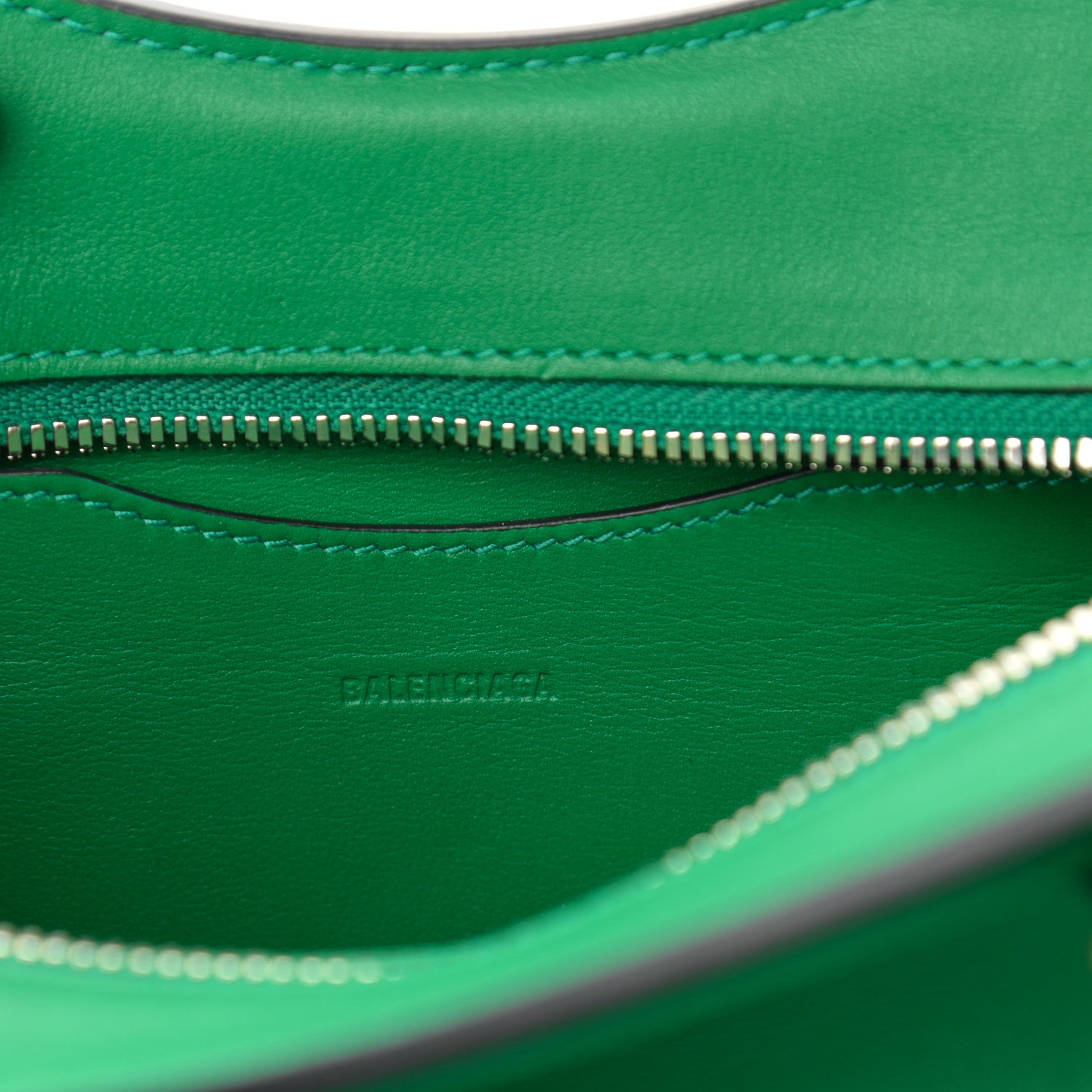Balenciaga Smooth Calfskin Neo Classic Silver Hardware Mini City Grass Green 6 of 9
