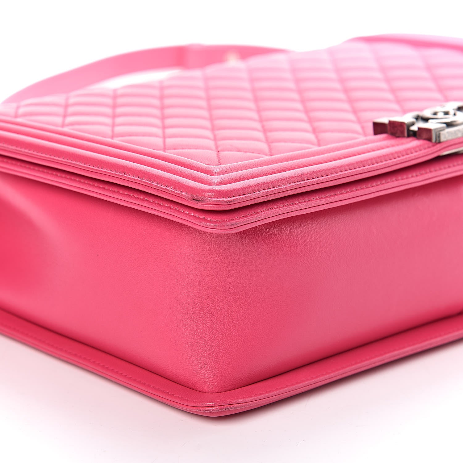 Chanel Lambskin Quilted Large Boy Flap Pink 9 of 14