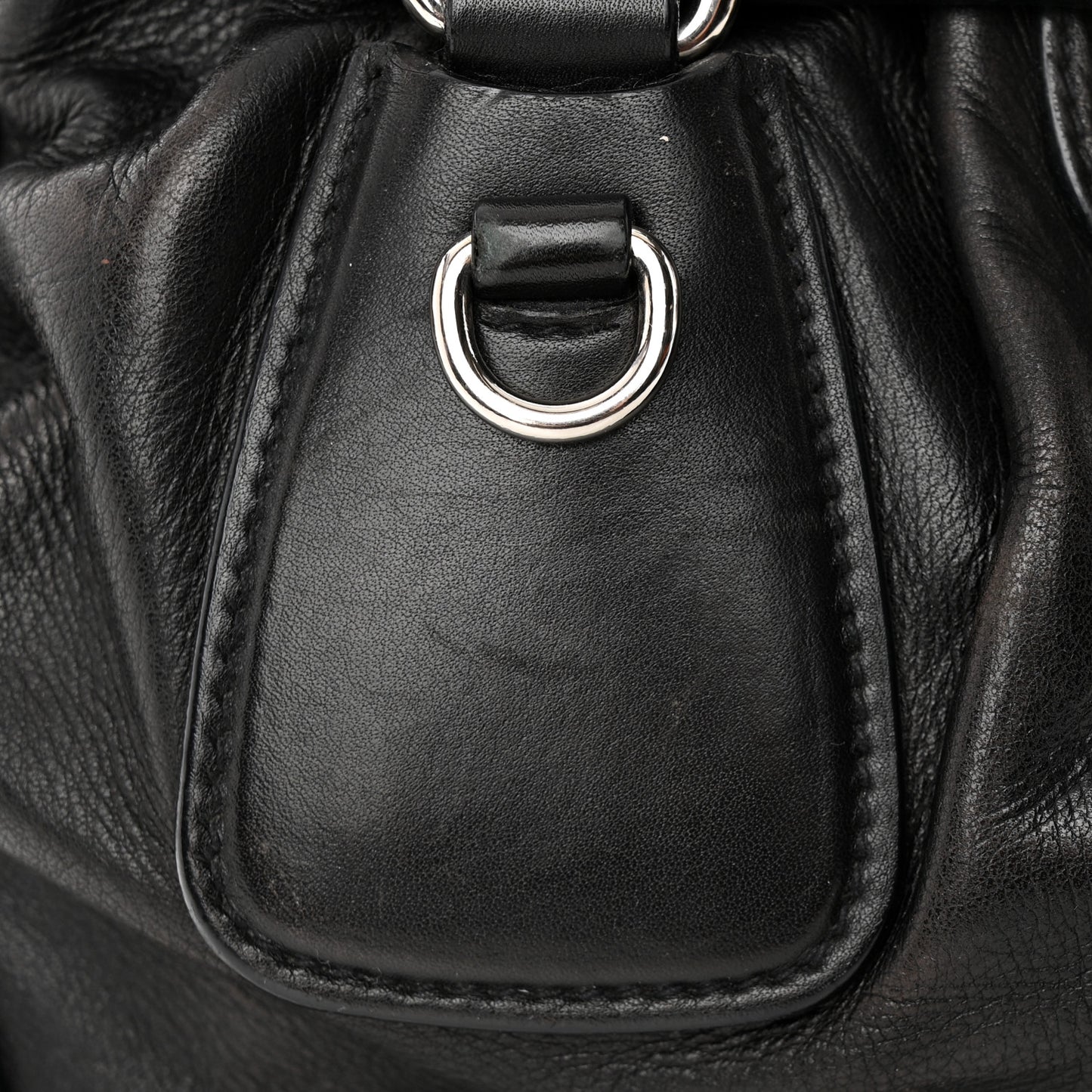 Cervo Antik Easy A Foldover Pushlock Flap Satchel Black