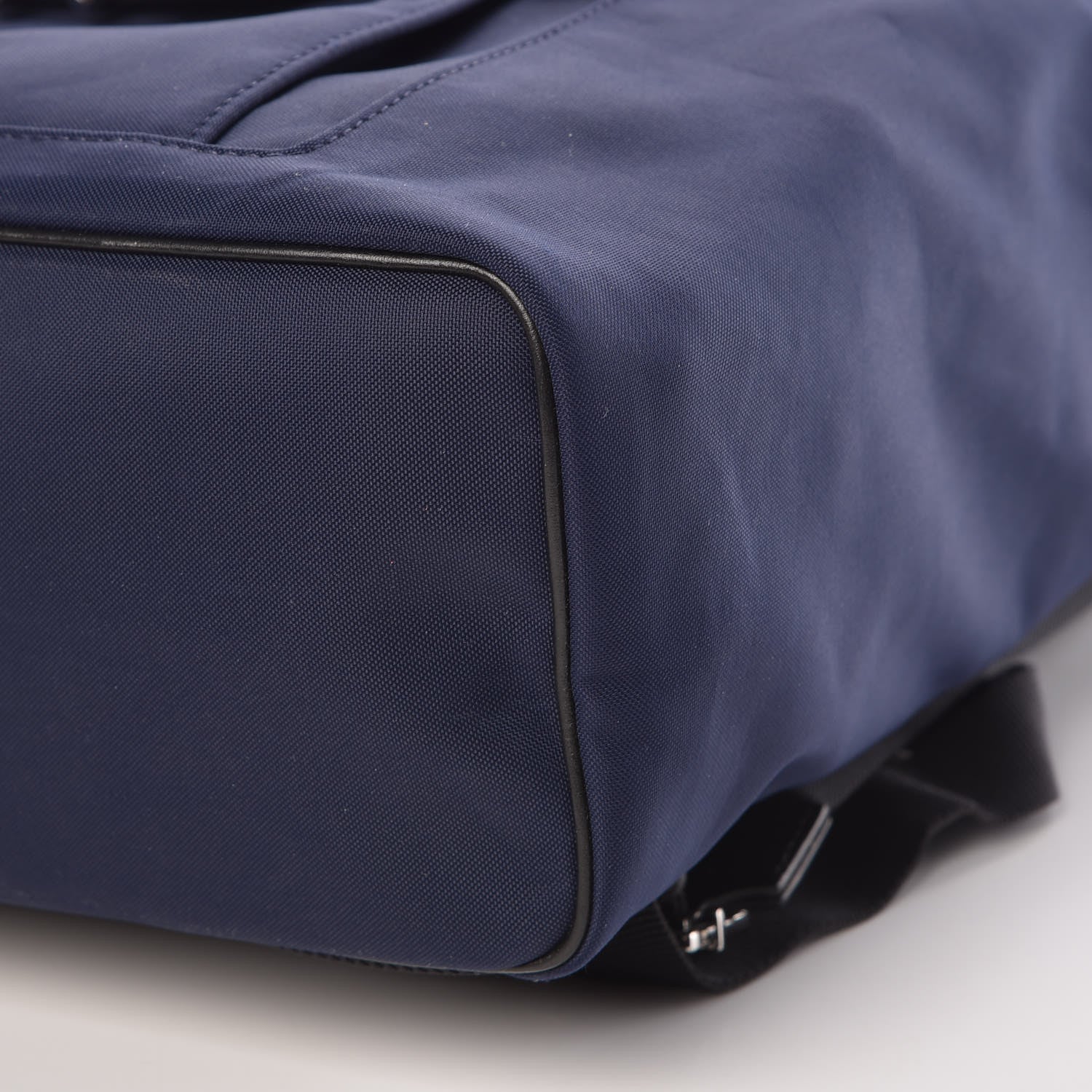 Christian Dior Calfskin Nylon Motion Backpack Black Blue 9 of 9