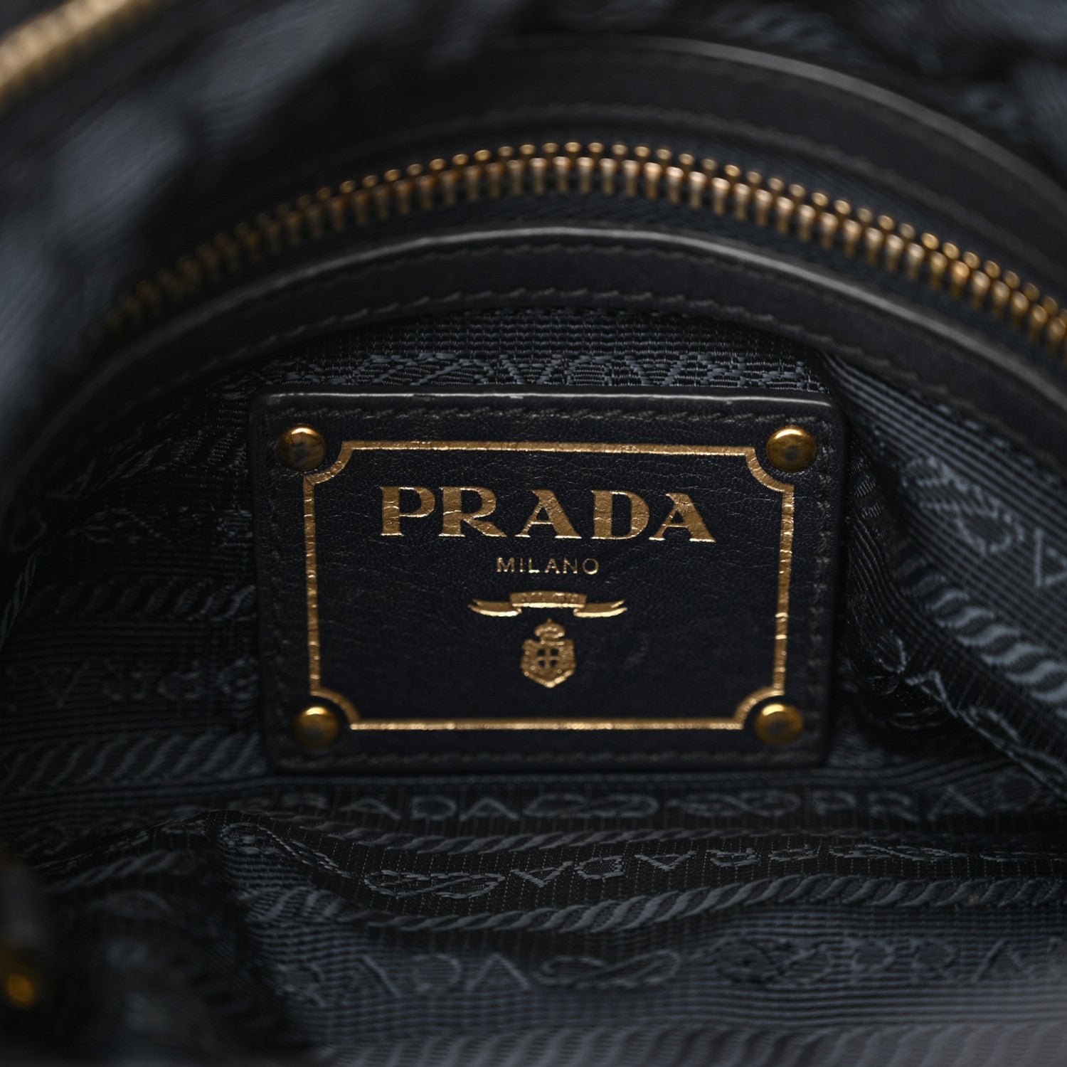 Prada Tessuto Nylon Soft Calf Pleated Hobo Bleu 6 of 12