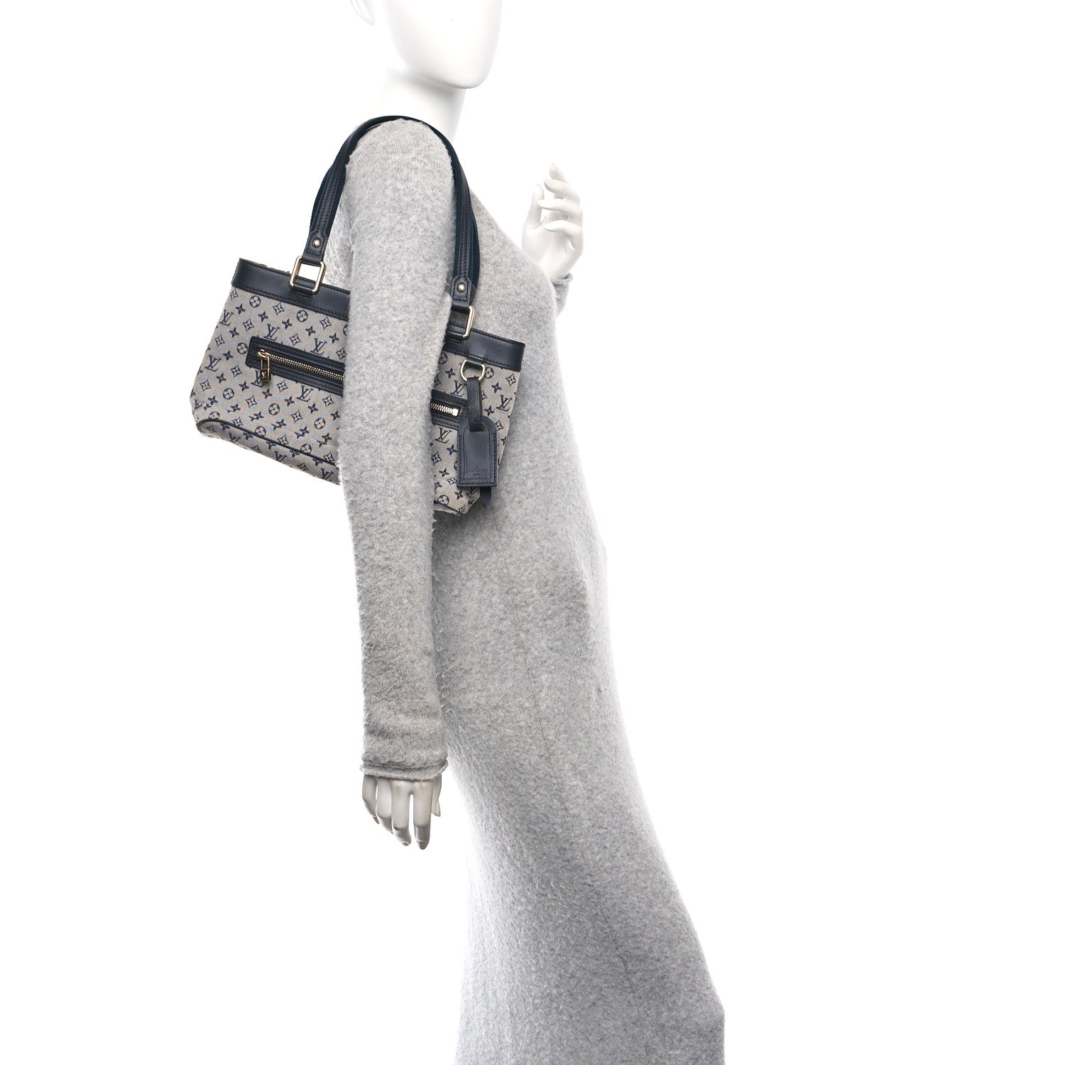 Louis Vuitton Mini Monogram Lucille PM Blue 3 of 9