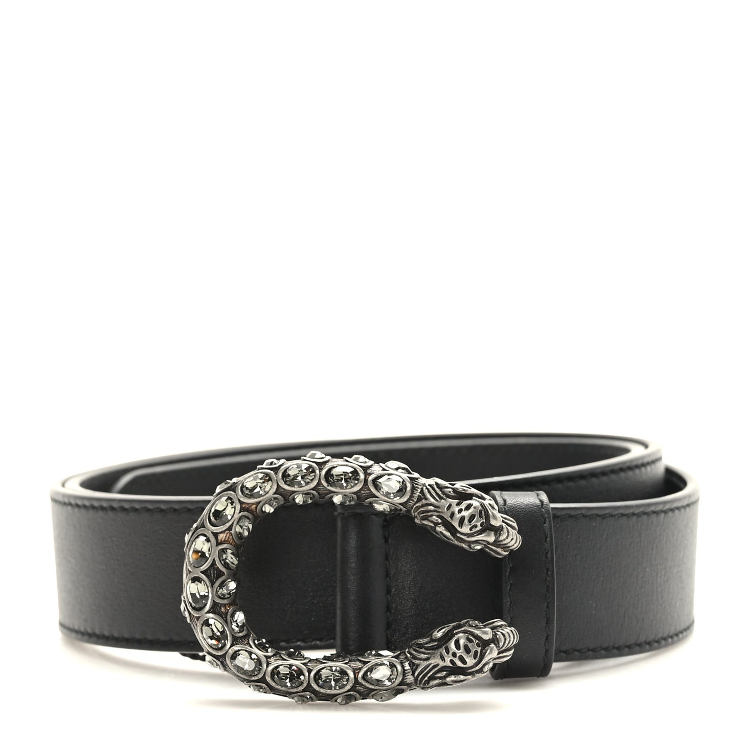 Moon Calfskin Crystal Dionysus 30mm Belt 90 36 Black Black Diamond
