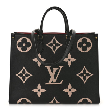Louis Vuitton Empreinte Monogram Giant Onthego GM Black Beige 1 of 8