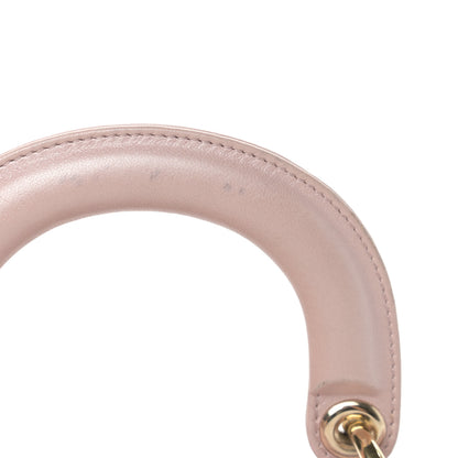 Christian Dior Metallic Lambskin Cannage Mini Lady Dior Lotus 13 of 18