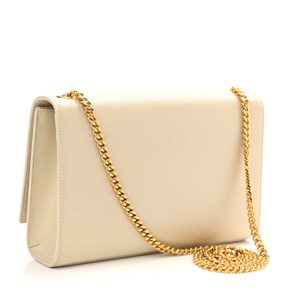 Saint Laurent Grain De Poudre Medium Classic Monogram Kate Satchel Crema Soft 3 of 9