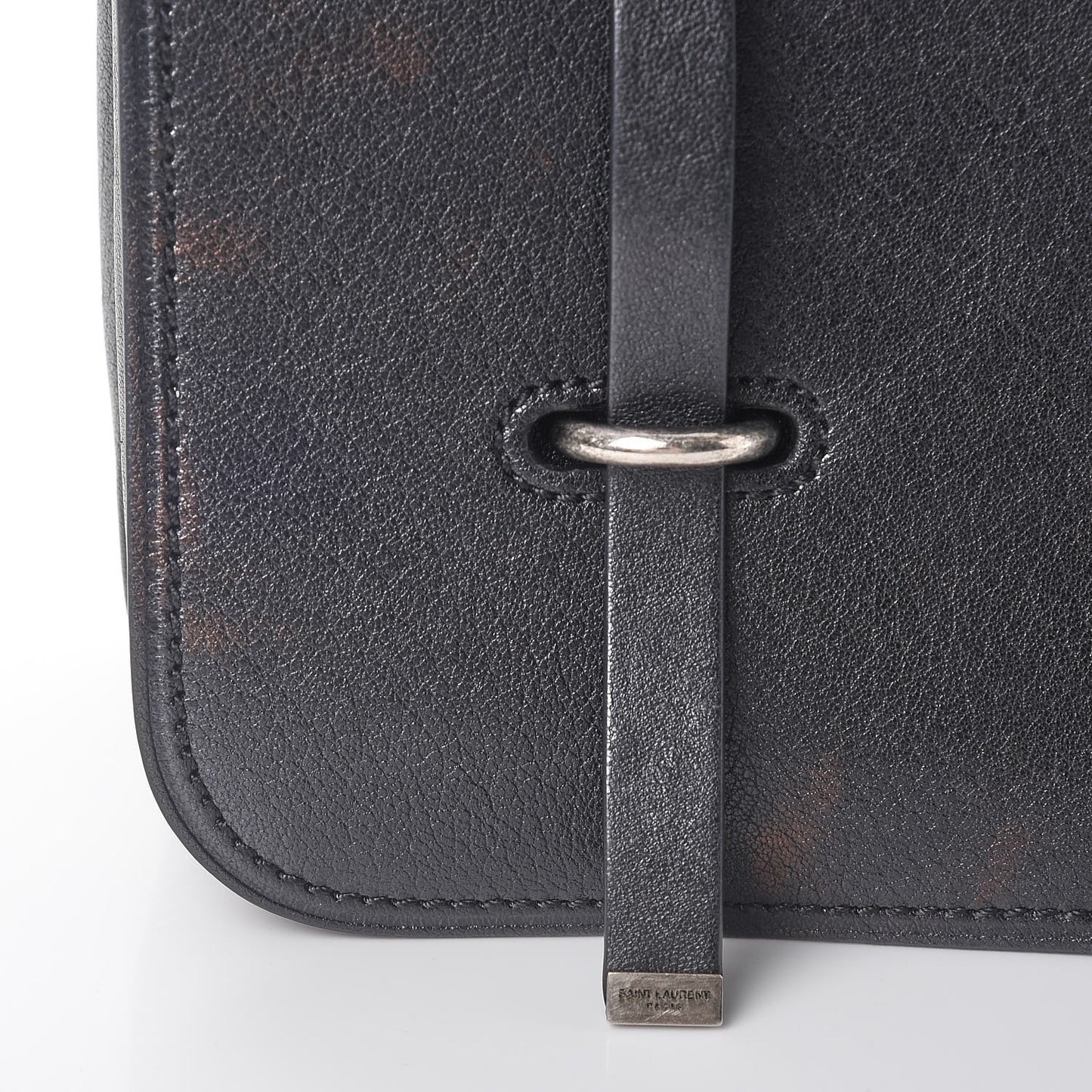 Lambskin Large Charlotte Messenger Bag Black